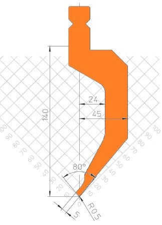 GWP-T280/80°/R0,5/H140