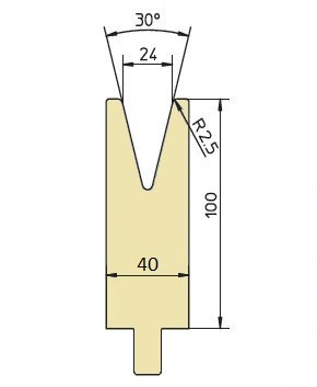 GWD-T024/30°/R2,5