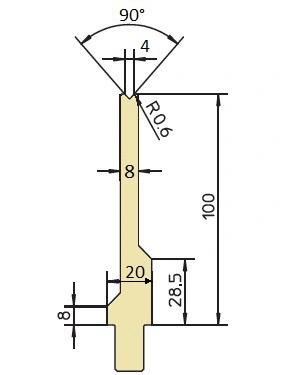 GWD-T004S/90°/R0,6