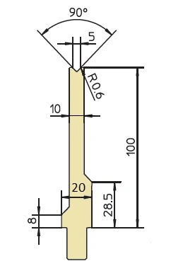 GWD-T005S/90°/R0,6