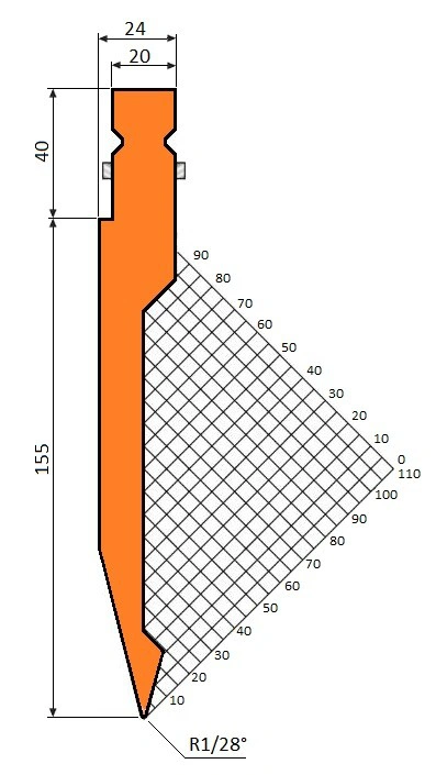 GWP-T1238/28°/R1/H155