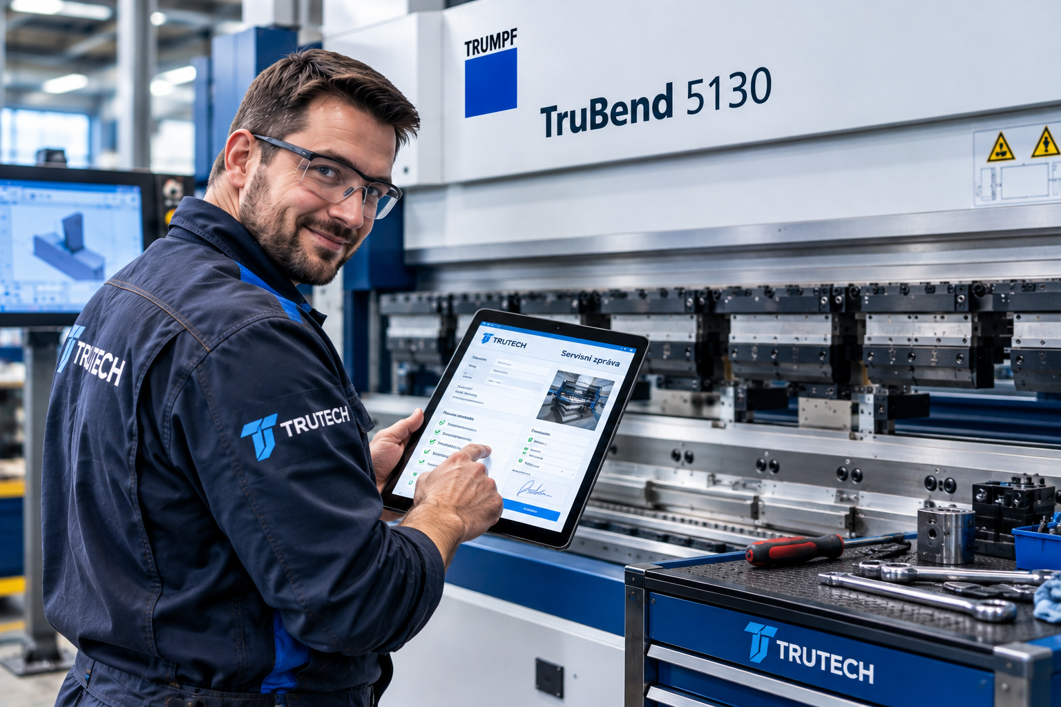 Digitální servisní protokol s podpisem přímo na displeji